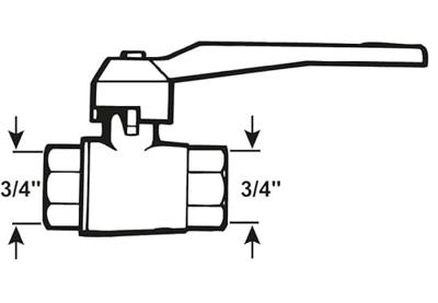 Cornat Kogelkraan Met Alu-Hendel 3/4Vv - T571442