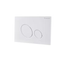 Wiesbaden X10 drukplaat voor inbouwreservoir glans wit - thumbnail