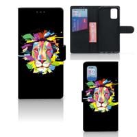Samsung Galaxy A02s | M02s Leuk Hoesje Lion Color - thumbnail