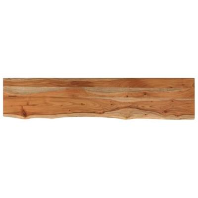 Tafelblad rechthoekig natuurlijke rand 180x30x3,8 cm acaciahout
