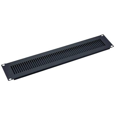 VALUE 19 ventilatie frontpaneel 2 HE, zwart