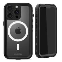 Mobilize MagSafe Compatible Waterproof Case Apple iPhone 16 Pro Clear/Black - thumbnail