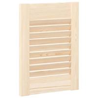 Kastdeur met lamellen 39,5x29,5 cm massief grenenhout - thumbnail