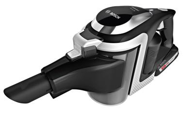 Bosch Serie 8 BBS811PCK steelstofzuiger & elektrische bezem Zakloos Zwart, Zilver
