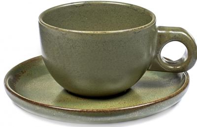 SERAX - Surface - Kop&schotel 0,13l Camogreen