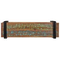 Wandschap massief gerecycled hout meerkleurig - thumbnail