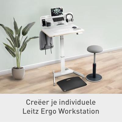 Leitz Ergo Zit/Sta bureau, klein, elektrisch, op voet - thumbnail