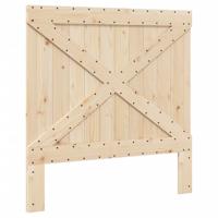 Bedframe met hoofdbord massief grenenhout 160x200 cm - thumbnail