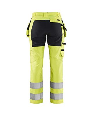 Blåkläder Dames werkbroek High-Vis met stretch 71631811 | High-Vis Geel/Zwart | Maat 34 - 7330509615362