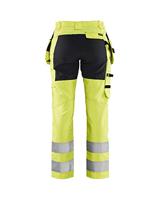 Blåkläder Dames werkbroek High-Vis met stretch 71631811 | High-Vis Geel/Zwart | Maat 44 - 7330509615416 - thumbnail