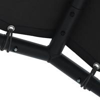 Tuinpaviljoen 4x4 m staal en stof antracietkleurig - thumbnail