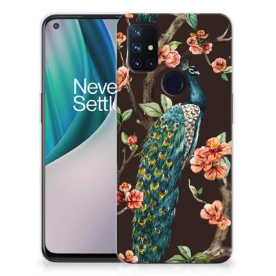 OnePlus Nord N10 5G | TPU Hoesje | Pauw met Bloemen