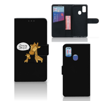 Samsung Galaxy M21 | M30s Leuk Hoesje Giraffe - thumbnail