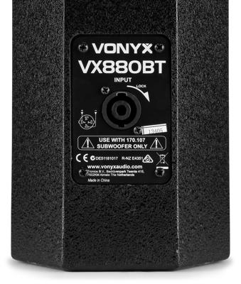 Vonyx VX880BT Vrijstaand PA-geluidssysteem 1000 W Zwart Vonyx VX880BT Vrijstaand PA-geluidssysteem 1000 W Zwart