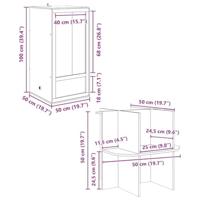 VidaXL Terrarium bruin 50 x 50 x 130 cm osb - thumbnail