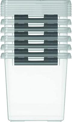 Sunware Q-Line Opbergbox 3L Transparant/Zilver