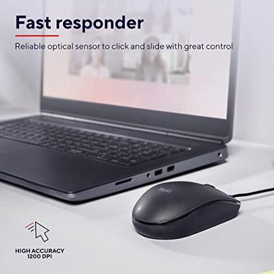 Trust BASI WIRED MOUSE Muis Zwart