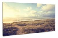 Schilderij -Dromerig strand, Noordzee, 3 maten, wanddecoratie - thumbnail