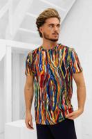 Carlo Colucci C3409 101 T-Shirt Heren - Maat S - Kleur: Multicolour | Soccerfanshop - thumbnail