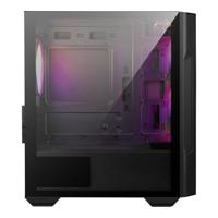 MSI M100R Midi-tower PC-behuizing Zwart 4 voorgeïnstalleerde LED-ventilators, Stoffilter, Zijvenster - thumbnail