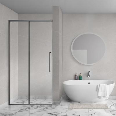 Nisdeur Sanivo Nova Soft Close 100x200 cm Gunmetal Helder Nano 8 mm Nisdeur Sanivo Nova Soft Close 100x200 cm Gunmetal Helder Nano 8 mm