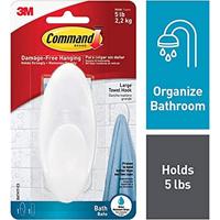 Haak voor ophanging 3M 2,2 Kg Wit Plastic (1 Stuks) - thumbnail