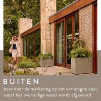Elho June Brick Divider 80 - Beige - L 79 x B 29 x H 59 cm - Binnen en Buiten - 100% gerecycled - thumbnail