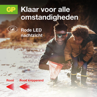 GP Discovery GPDISHLCH44BL058 Hoofdlamp LED werkt op batterijen 300 lm 36 h - thumbnail
