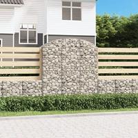 VidaXL Schanskorf gewelfd 150x50x160/180 cm gegalvaniseerd ijzer - thumbnail
