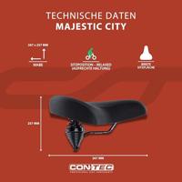 CONTEC zadel "majestic" ct saddle majestic 267 x 157mm - thumbnail
