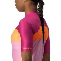 Castelli Aero Pro W fietsshirt korte mouw roze dames S - thumbnail