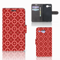 Acer Liquid Z520 Telefoon Hoesje Batik Rood - thumbnail
