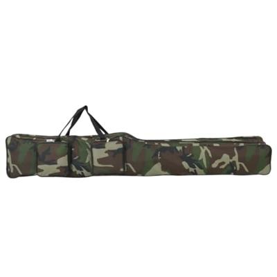 VidaXL Hengeltas 150 cm camouflage oxford stof groen VidaXL Hengeltas 150 cm camouflage oxford stof groen
