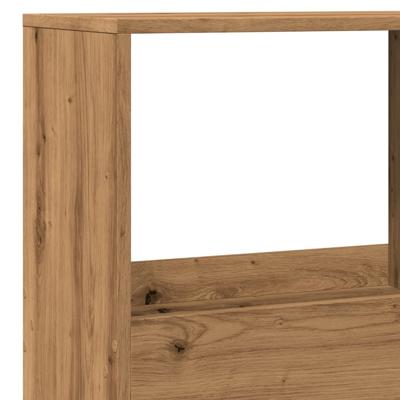 Kamerscherm 100x33x155,5 cm bewerkt hout artisanaal eikenkleur