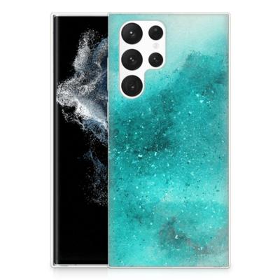 Smartphone hoesje Samsung Galaxy S22 Ultra Painting Blue Smartphone hoesje Samsung Galaxy S22 Ultra Painting Blue