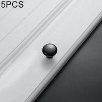 5 stuks 4203 zwart rood brons één gat massief zink legering ronde handvat voor kabinet garderobe lade deur - thumbnail