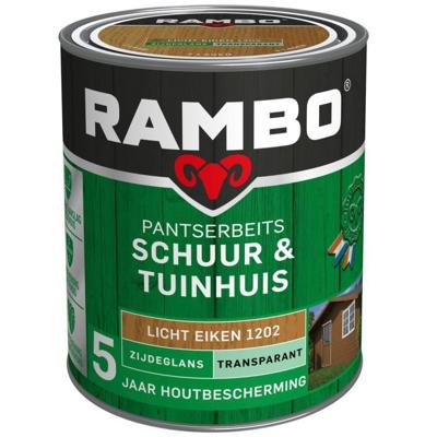 Rambo Pantserbeits Schuur & Tuinhuis Zijdeglans Transparant - Licht eiken