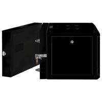 ROLINE 19-inch wandbehuizing Pro 7 U, 600x600 BxD tweedelig draaibaar zwart - thumbnail