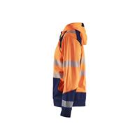 Blåkläder Hooded Sweatshirt High-Vis 35462528 | High-Vis Oranje/Marineblauw | Maat M - 7330509623275 - thumbnail