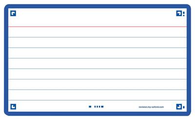 Flashcard Oxford 2.0 75x125mm 80 vel 250gr lijn blauw Flashcard Oxford 2.0 75x125mm 80 vel 250gr lijn blauw