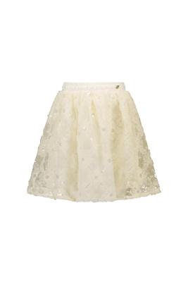 Le Chic Zomer rok meisjes Off wit - tule bloemen - Twilight