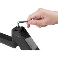 Equip 650134 triple monitorarm Zwart - thumbnail