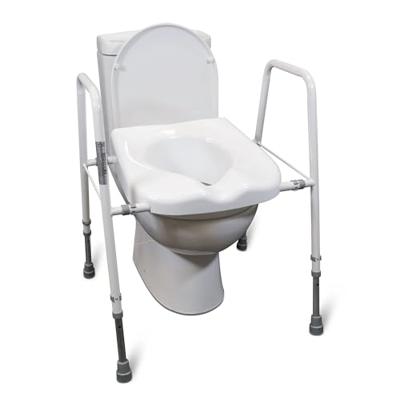 Toiletframe met zitting en Hygiëne uitsparing - thumbnail