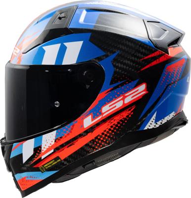 LS2 integraalhelm "ff811 vector ii carbon tantic" helmet ff811 vector ii tantic 3xl blue/red