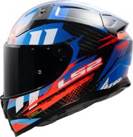 LS2 integraalhelm "ff811 vector ii carbon tantic" helmet ff811 vector ii tantic 3xl blue/red - thumbnail