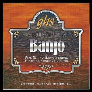 GHS PF160 Phosphor Bronze 5-string medium snarenset banjo