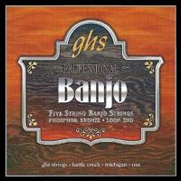 GHS PF160 Phosphor Bronze 5-string medium snarenset banjo - thumbnail