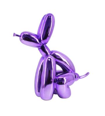 Richmond Decoratie 'Dog' 36cm hoog, kleur Paars