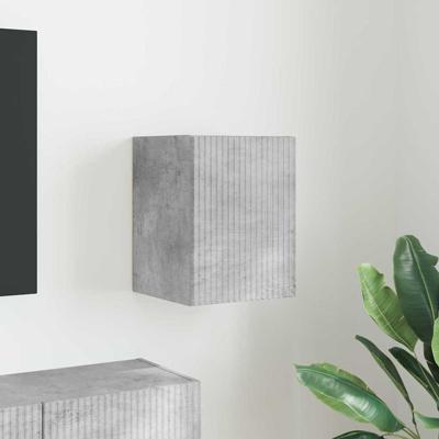 TV Wandkast Wandgemonteerd Beton 30 x 31 x 40 cm Bewerkt hout TV Wandkast Wandgemonteerd Beton 30 x 31 x 40 cm Bewerkt hout