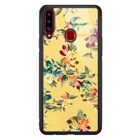 Samsung Galaxy A20s glazen hardcase - Florals for days - thumbnail